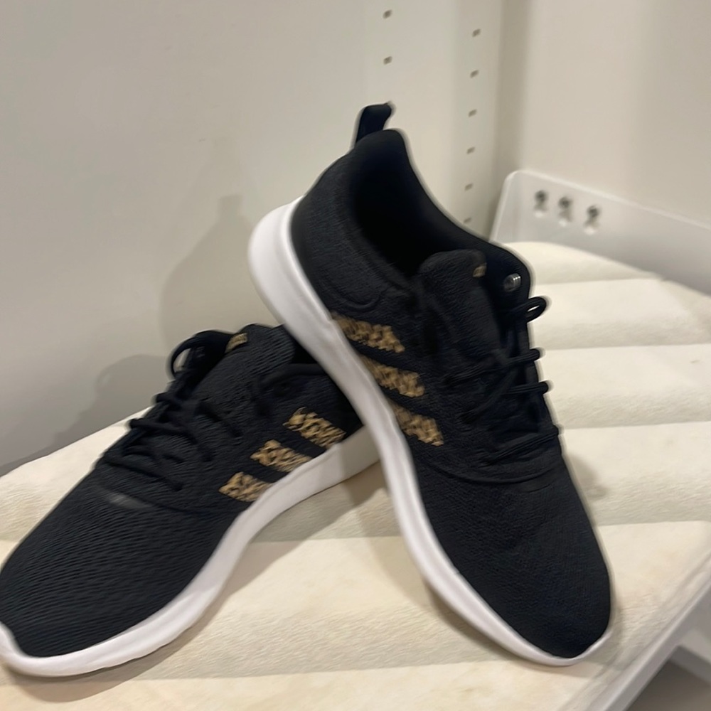 Adidas Cloudfoam super 8 leopard and black